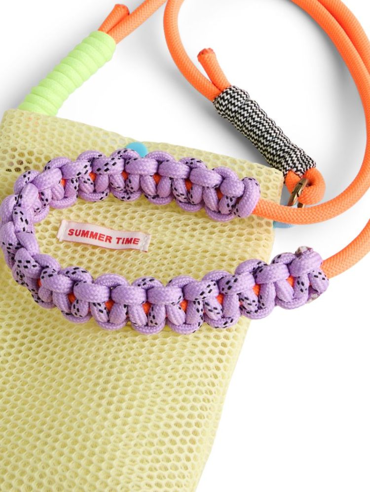 PCMILKA MESH PHONE BAG PALE BANANA