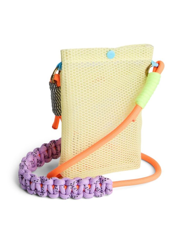 PCMILKA MESH PHONE BAG PALE BANANA