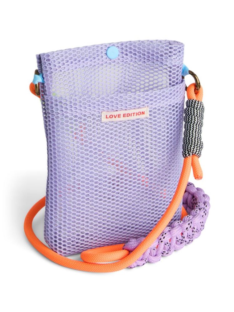 PCMILKA MESH PHONE BAG PASTEL LILAC AZ