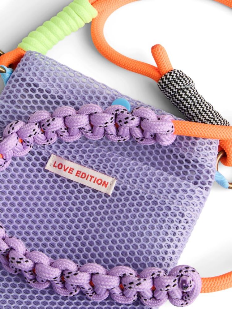 PCMILKA MESH PHONE BAG PASTEL LILAC AZ