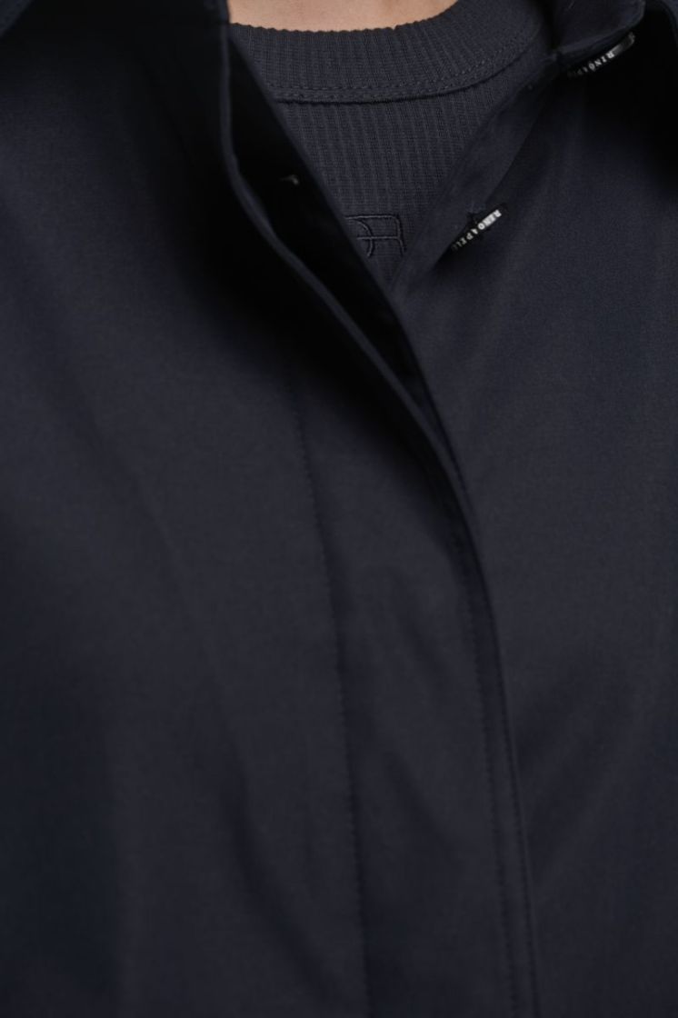 CAPE WITH COLLAR DARK NAVY