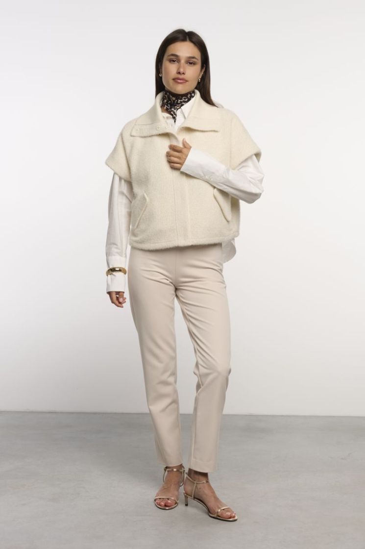 WAISTCOAT WITH SNAP CLOSURE BIRCH