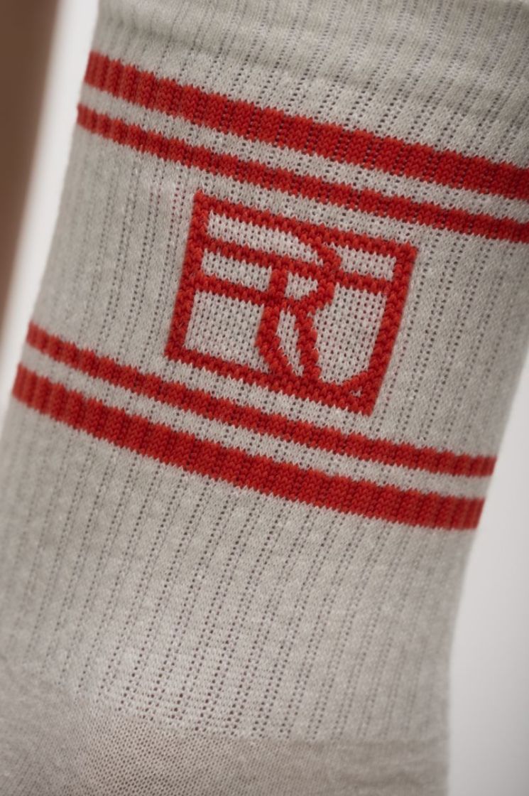 R&P SOCKS SNOW HOT CORAL