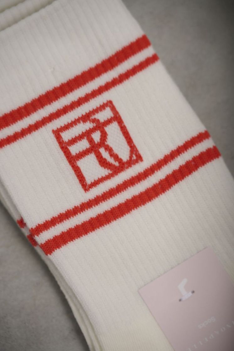 R&P SOCKS SNOW HOT CORAL