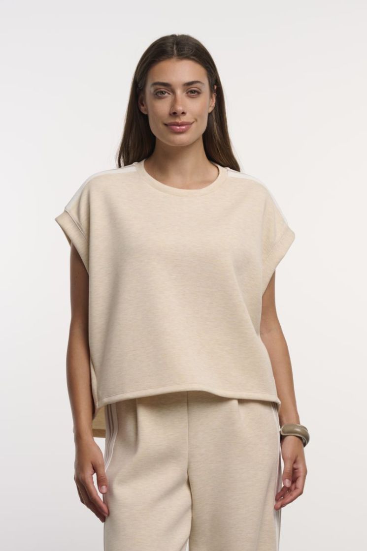 TOP WITH SHORT SLEEVES  BIRCH