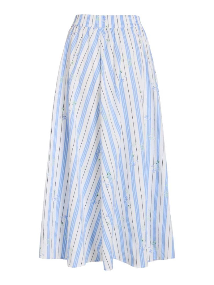 VIVALANCIA HW ANKLE SKIRT SNOW WHITE STRI