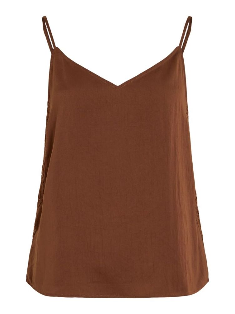 VIGUNDA V-NECK SINGLET TIRAMISU