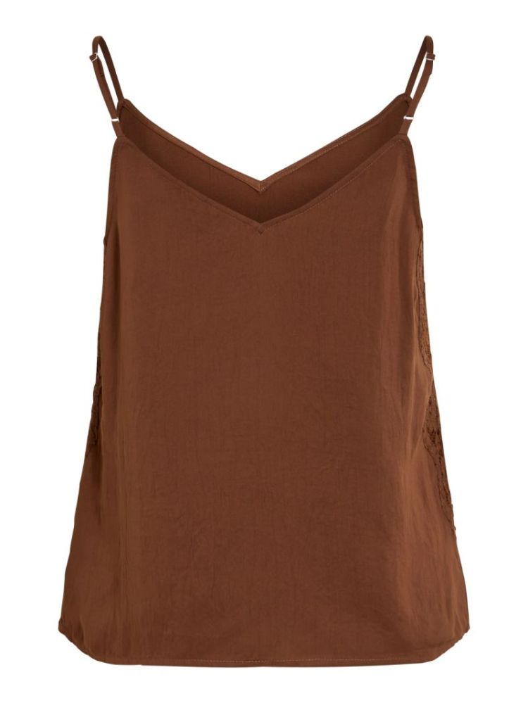 VIGUNDA V-NECK SINGLET TIRAMISU