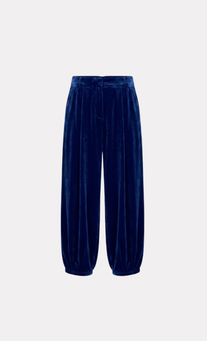 PANTS LIBBY VELVET BLUE