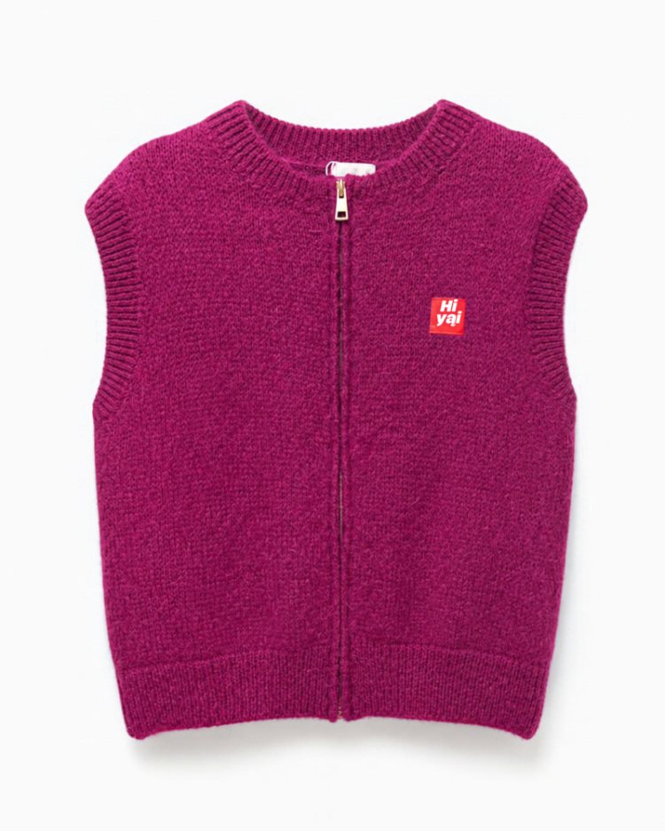 GILET  MANGENTA