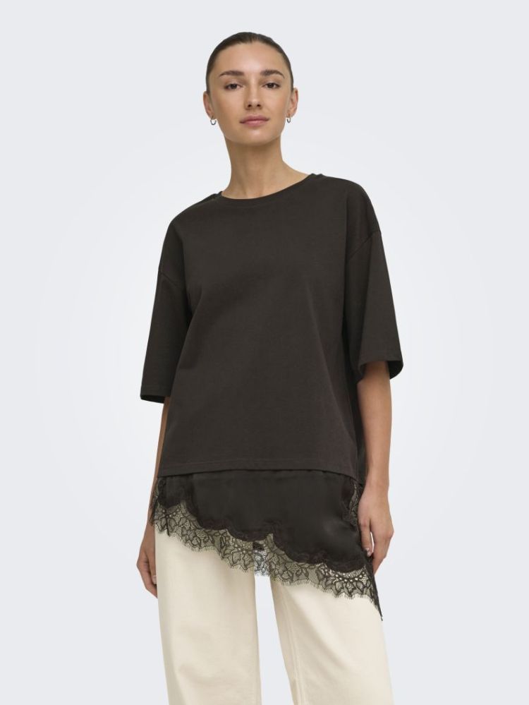 JDYALMA LACE DETAIL BLACK