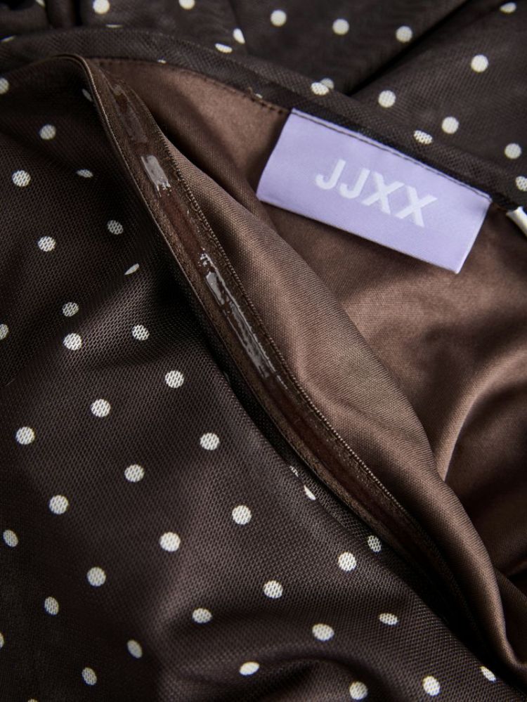 JXELVIRA MESH SL SCARF DRESS SEAL BROWN