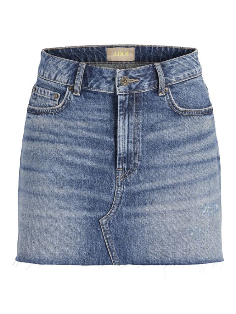 JXLAURA MW SKIRT BLUE DENIM