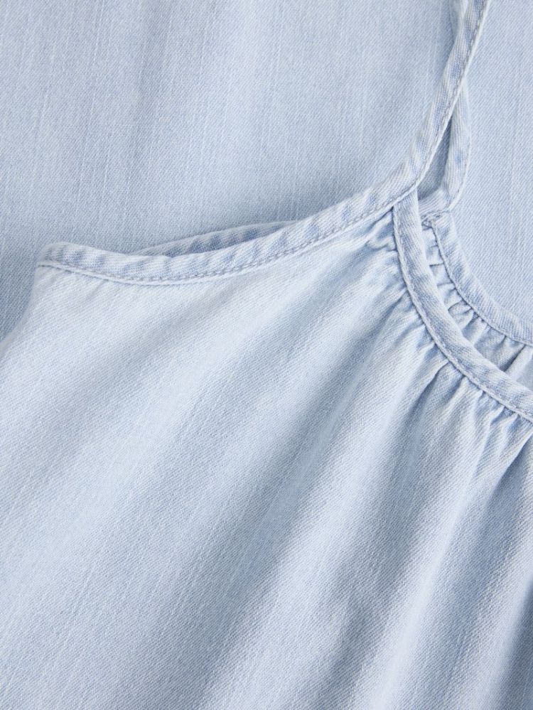 JXLAINEY LONG SL DRESS BLUE DENIM