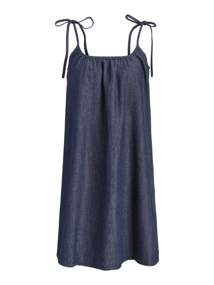JXMILLE SHORT SL DRESS BLUE DENIM