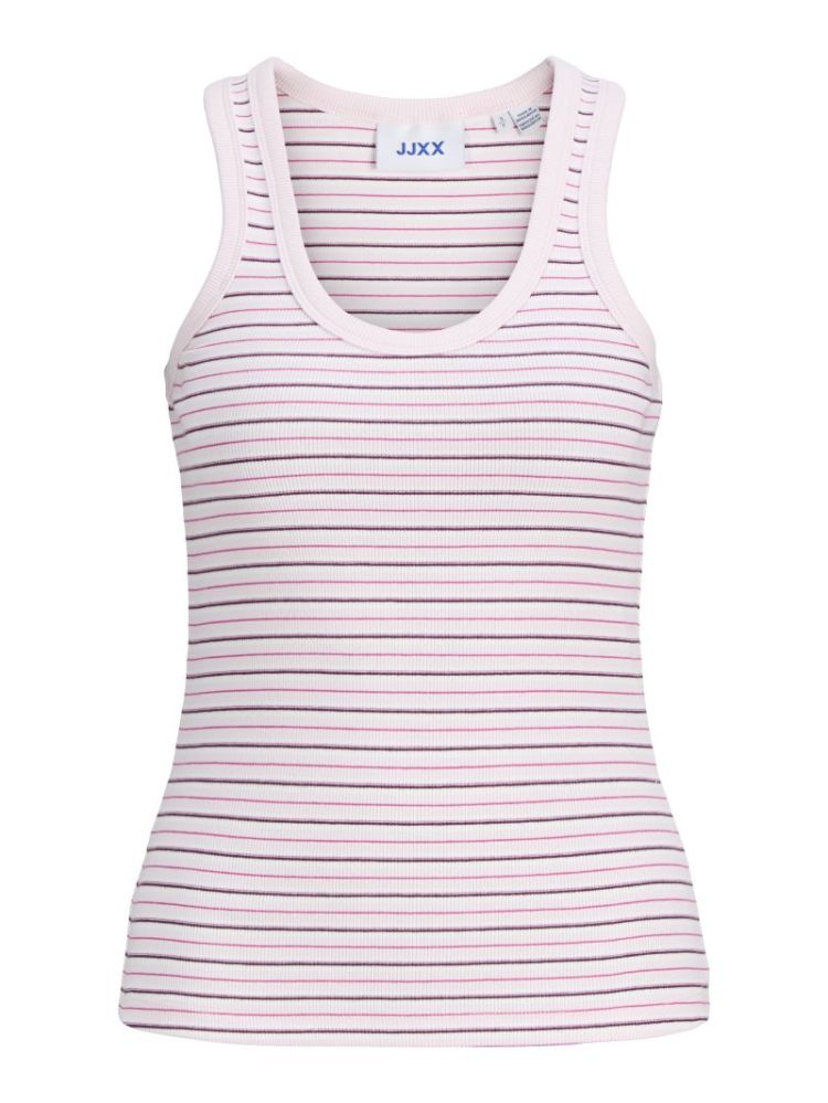 JXFRIDA STRIPE SL U-NECK TOP BALLERINA STRIP