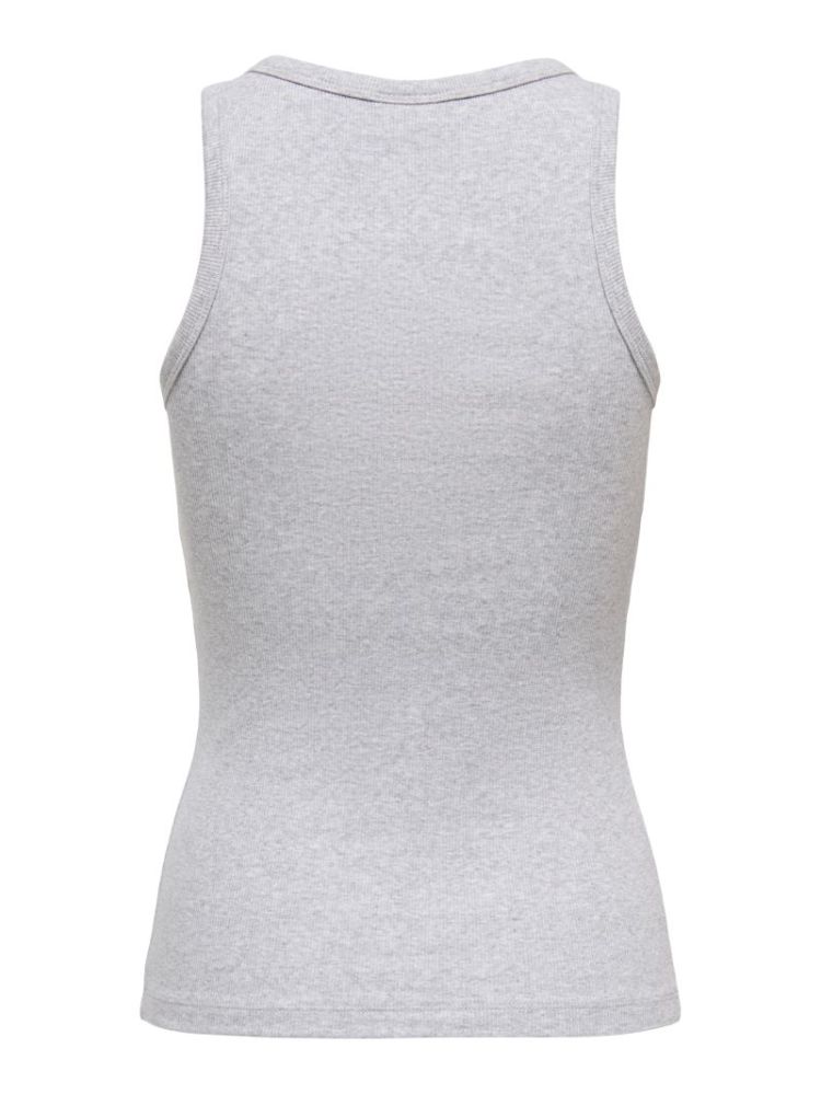 JDYTULLE LIFE PEARL EMB TANK T LIGHT GREY MELA