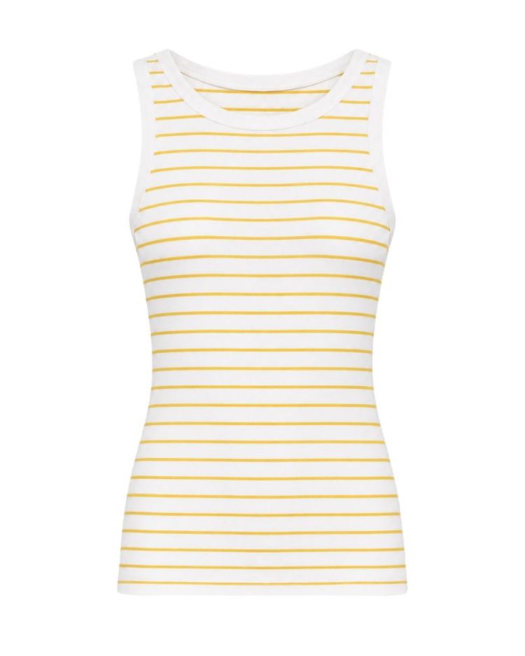 MSCHGUBBE RASMIA SL TOP B WHITE/M YELLO