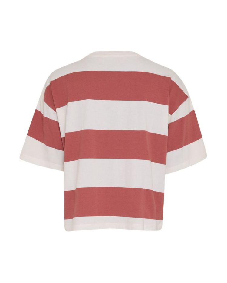 MSCHNALDI ORGANIC TEE MARSALA/EGRET